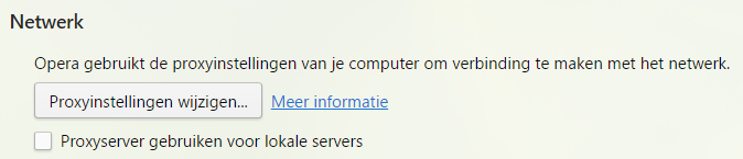HTTP Proxy - Google Chrome netwerk proxyinstellingen wijzigen